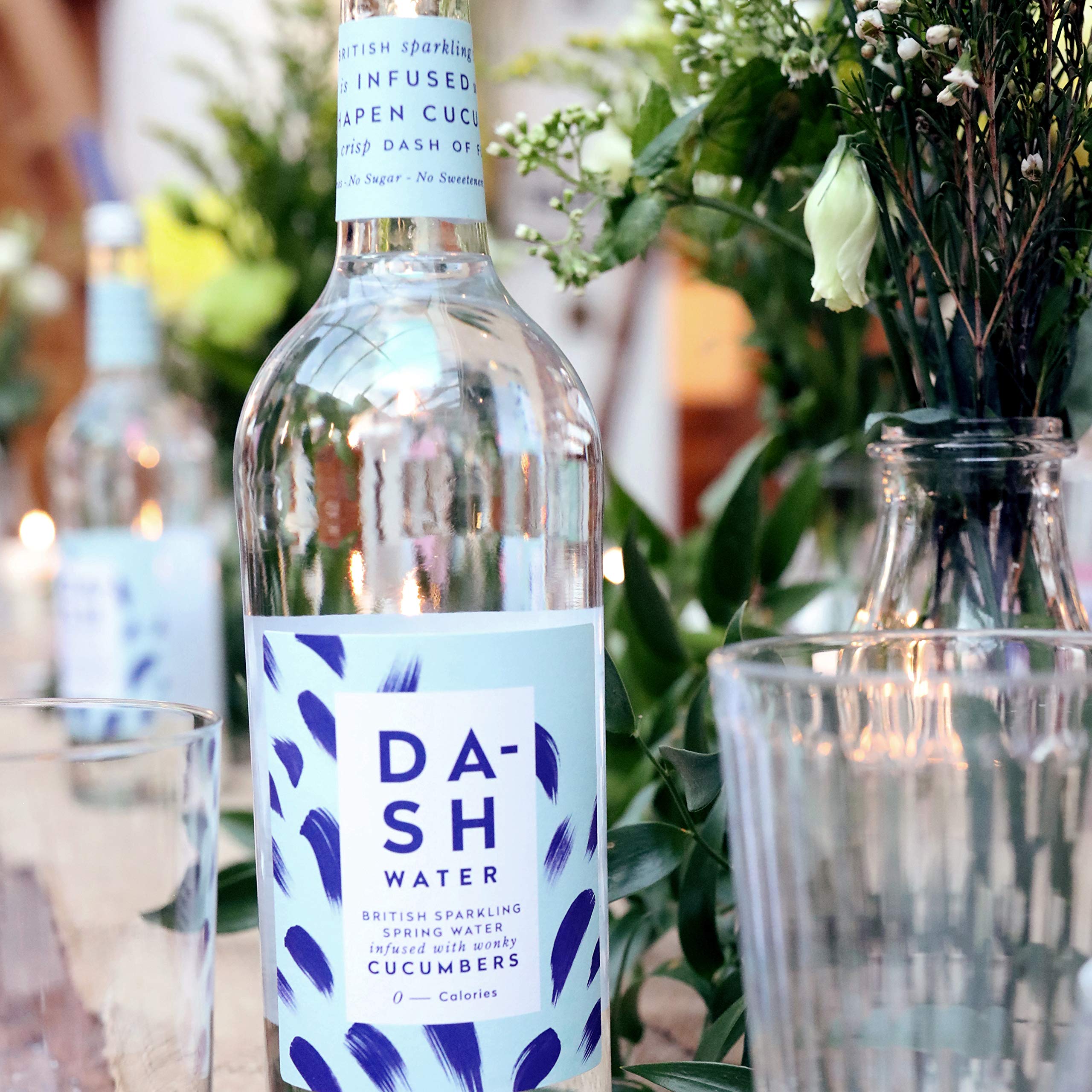 Dash Water Cucumber 6 x Flavoured Sparkling Spring Water NO Sugar