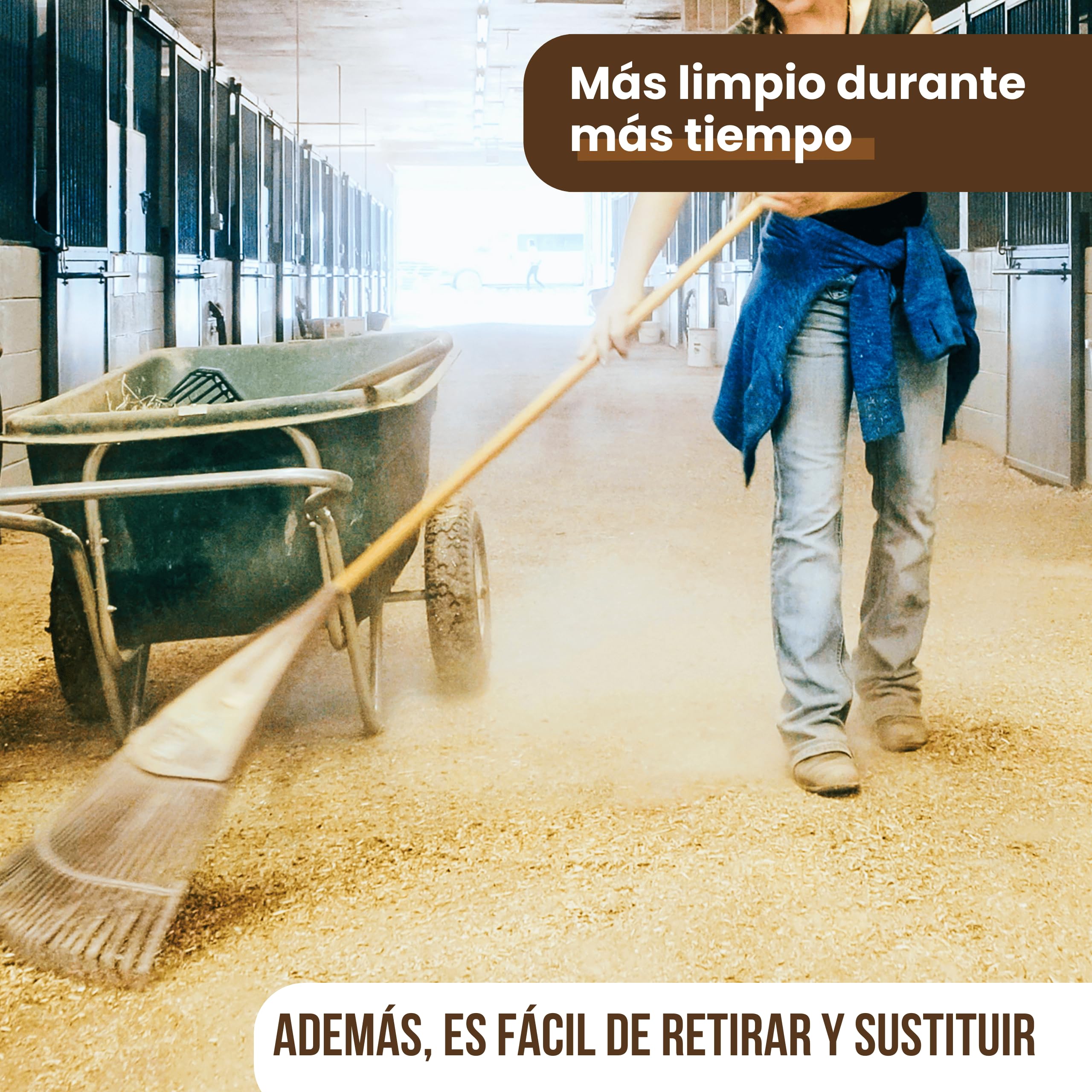 Virutas de Madera para Mascotas, Gallinas, Aves de Corral y Otras Mascotas 100L ~ 15 Kg - para Aves, Conejos, Caballos - 100% Natural - Absorbente Evita Parásitos - Sustituto Serrín de Mascotas