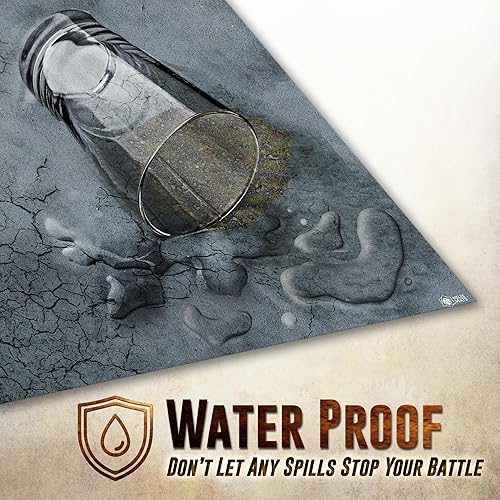 Vista 4 de Alfombrilla de juego de batalla para DND 48 x 72 pulgadas mapa de mesa de wargaming Tablero de juegos para Warhammer 40k, Dungeons and Dragons