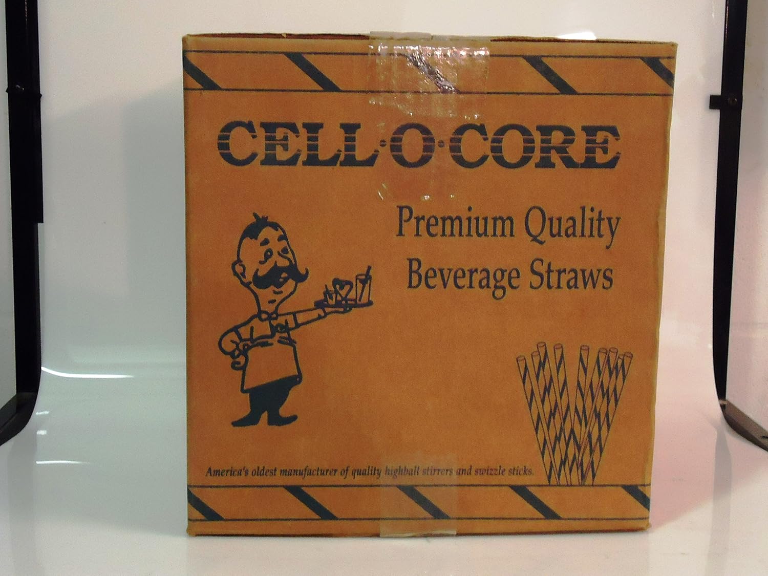 CellOCore TJW4/500RED PaperWrapped Tall Jumbo Straw, 10