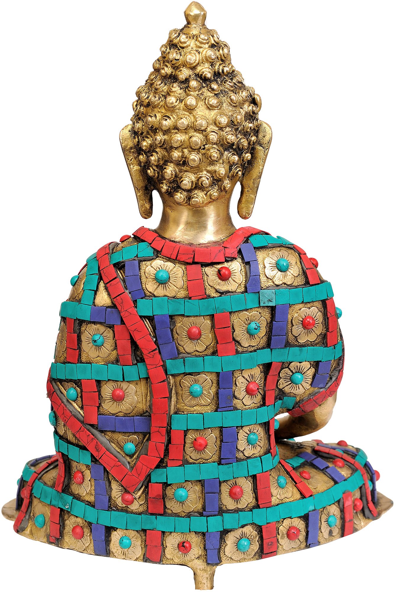 Amazon｜Lord Buddha – 真鍮Statue with Inlay｜仏像 オンライン通販