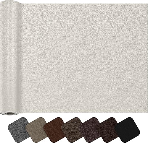 ONine Cinta de reparación de cuero grande, parche de reparación de cuero, parche autoadhesivo de 16 x 60 pulgadas, impermeable, resistente al