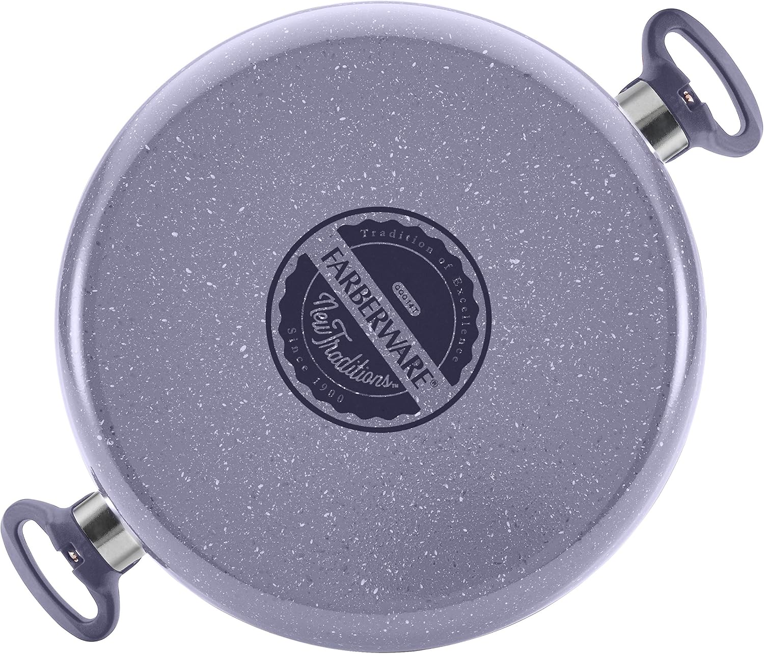 Farberware New Traditions Nonstick Cookware Pots and Pans Set, 12-Piece, Lavender Speckle,14382