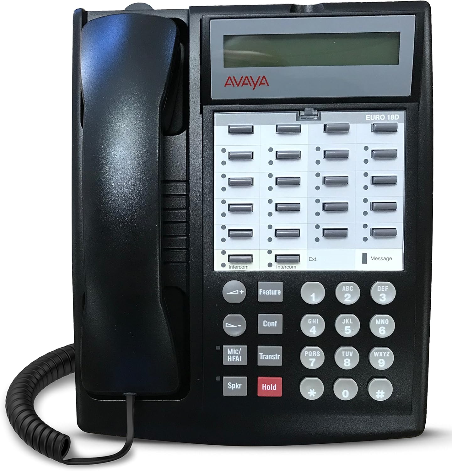 Avaya Partner 18D Euro Set – Black, , Six Month Warranty (Renewed)