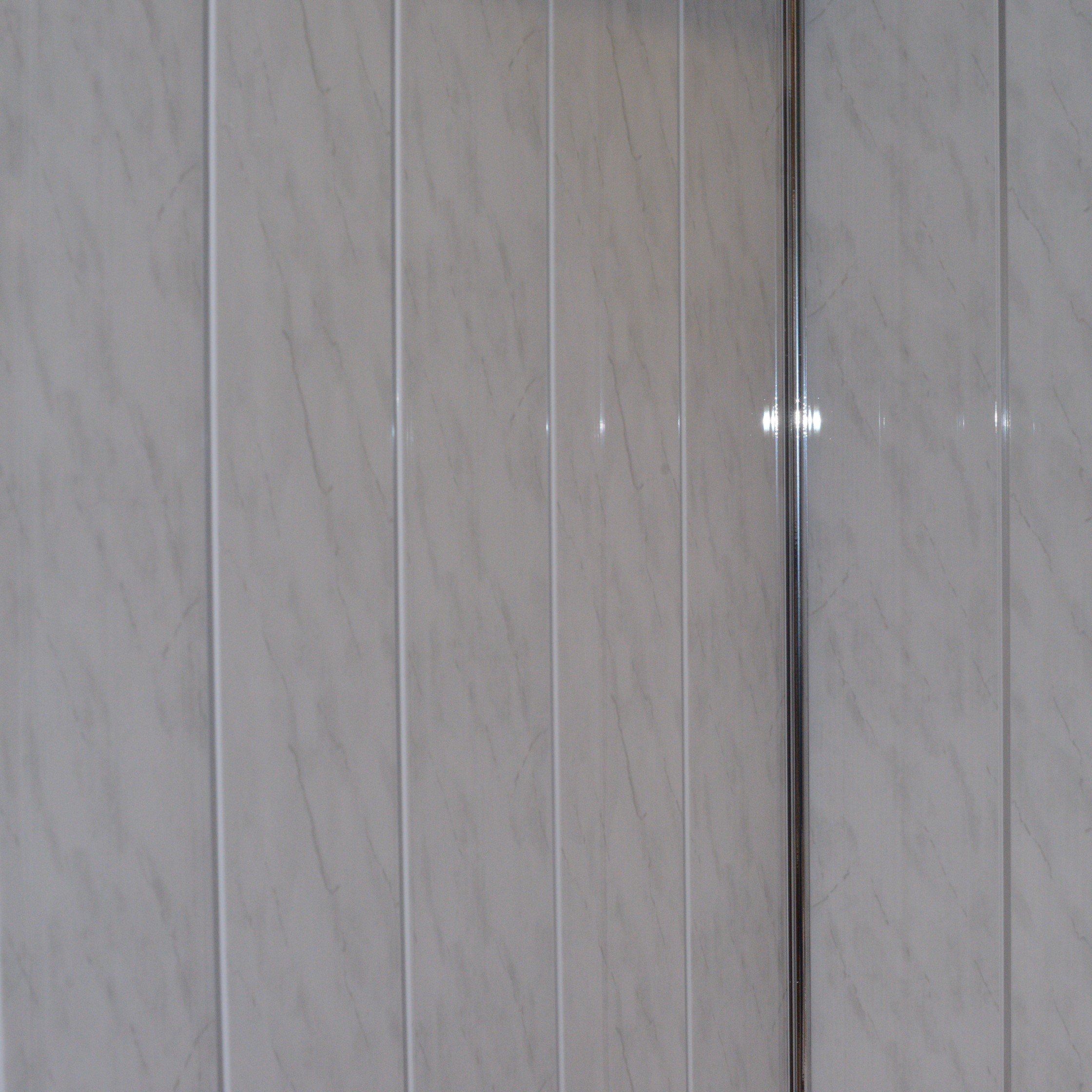 Buy Claddtech Bathroom wall panels splashbacks Light grey marble with