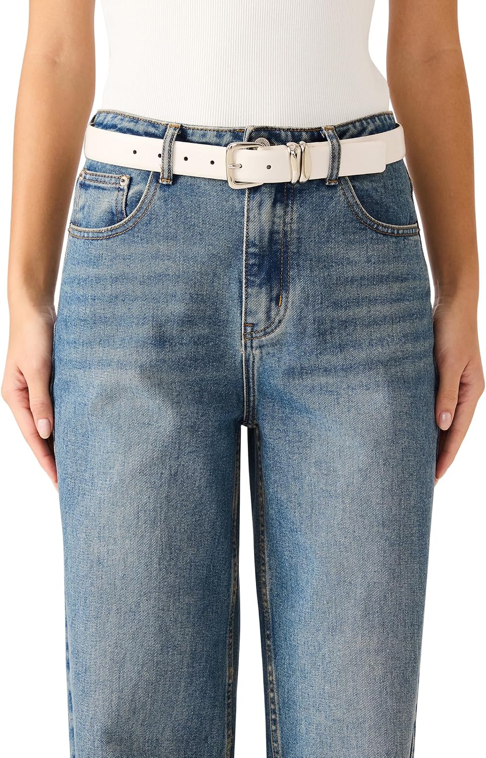 Steve Madden Women's Black and White Pant Belt Pack