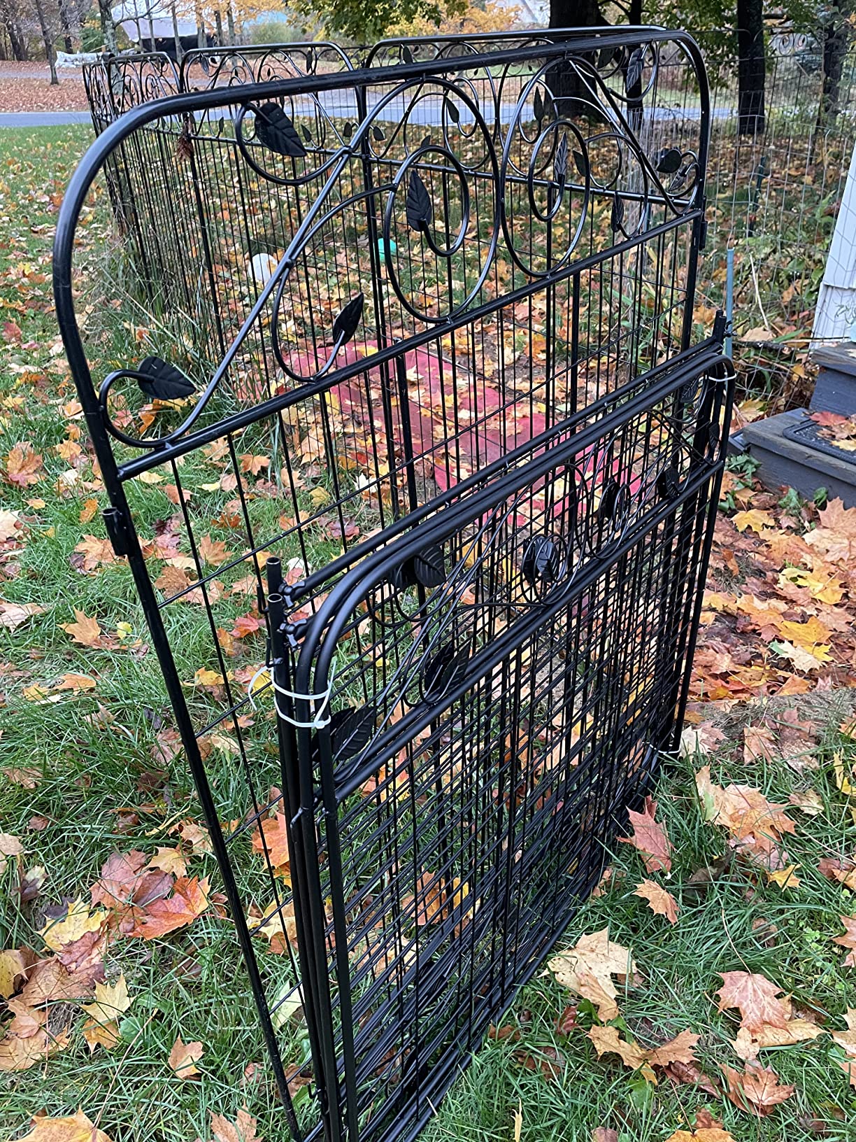 17/mo Finance Metal Garden Fence 4Pack 44 x 36inch Black Coated