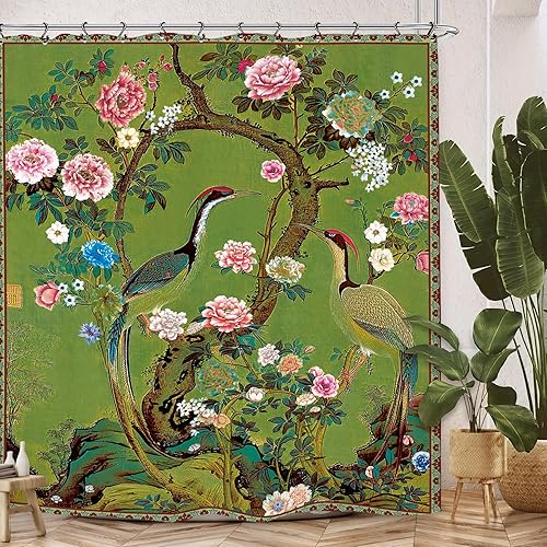 Miniatura 7 de Cortina de Ducha de Gato Negro 60Ancho x 72Largo Pulgadas Gótico Fase Lunar Flor Brujeril Estrellas Místicas Celestiales Beige Tarot Juego de Baño