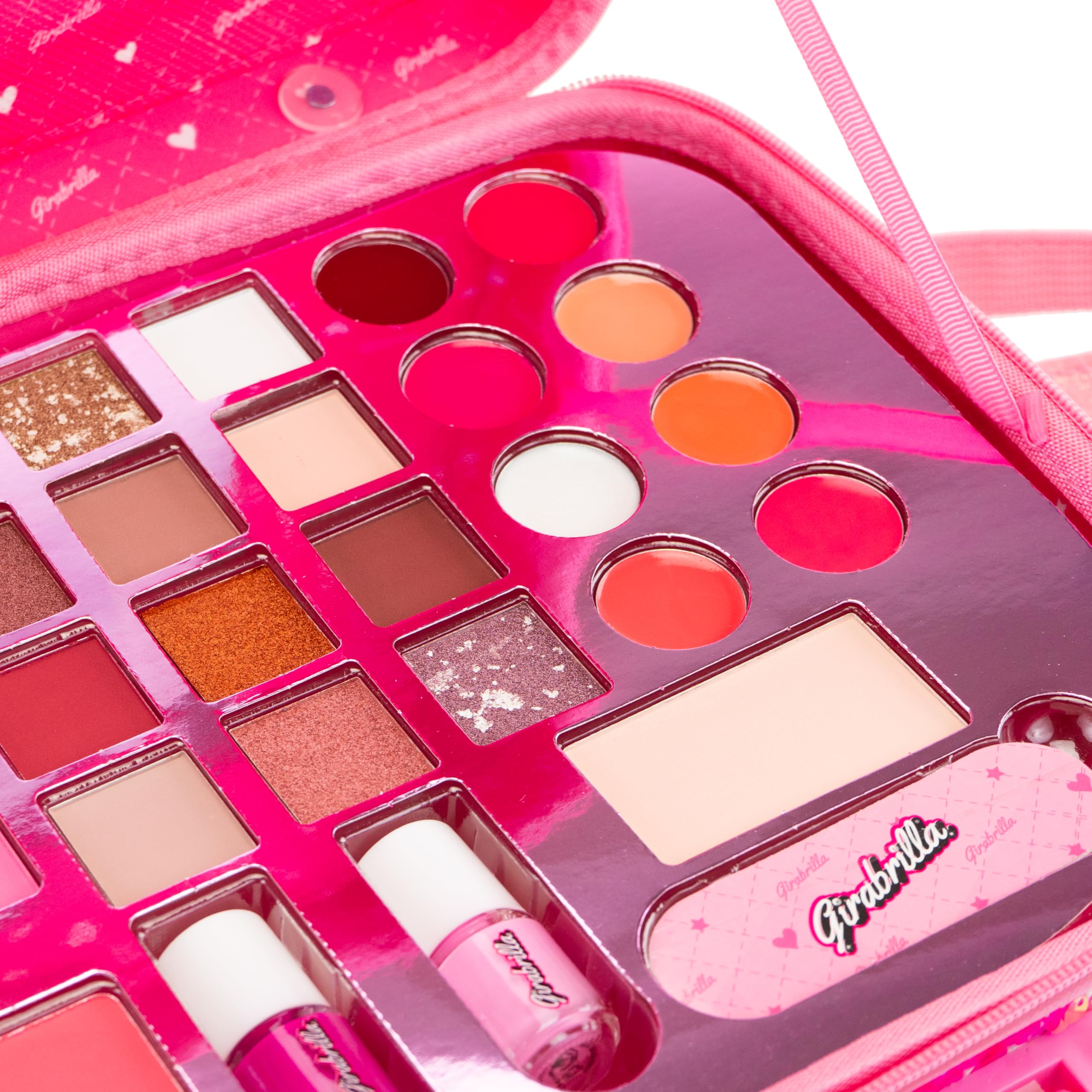 Girabrilla 02550D, Nice Group Make Up Case - Valigetta trucchi Girabrilla - MAGENTA/SILVER