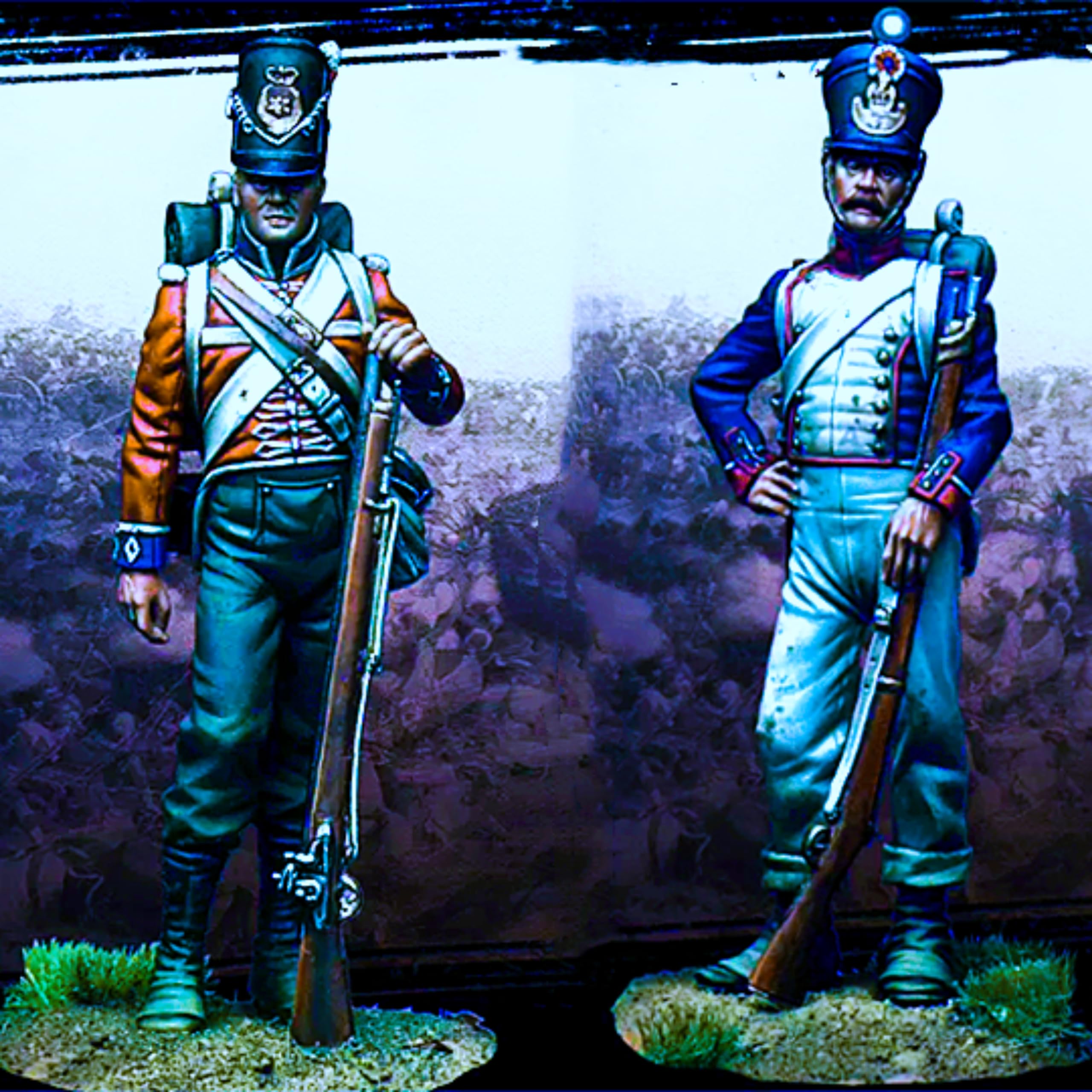 1/32 Kit de miniaturas de Resina de Antiguos samuráis Europeos sin Pintar ni Montar (2 Figuras) //A8fT6