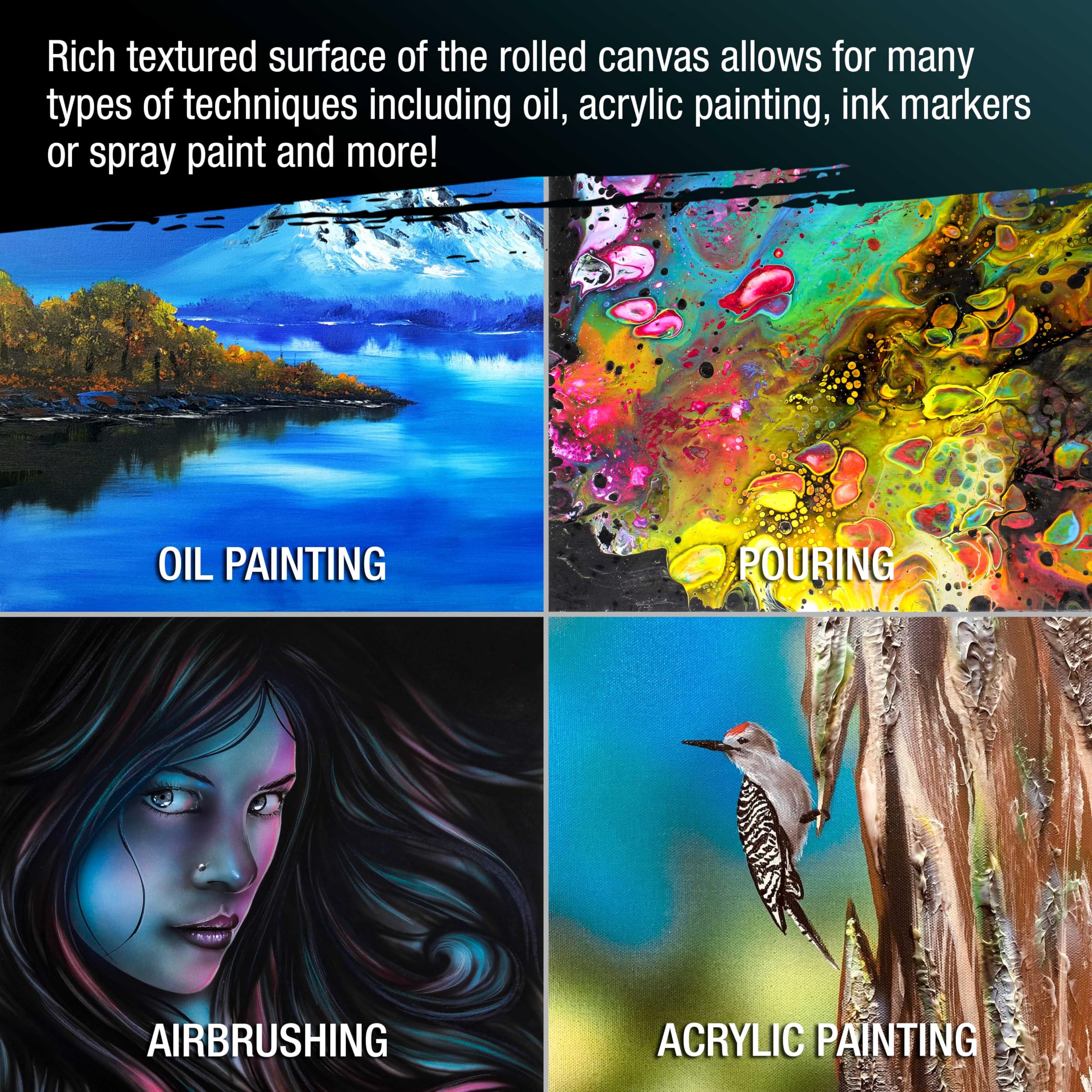 Amazon.co.jp: U.S. Art Supply 7オンス 下塗りなしキャンバスロール Amazon.co.jp: U.S. Art Supply 7オンス 下塗りなしキャンバスロール