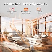 Vista 2 de Vornado AVH10 (2025) Space Heater for Home, Fan Only Option, Digital Display with Adjustable Thermostat, Advanced Safety Features, Auto Climate