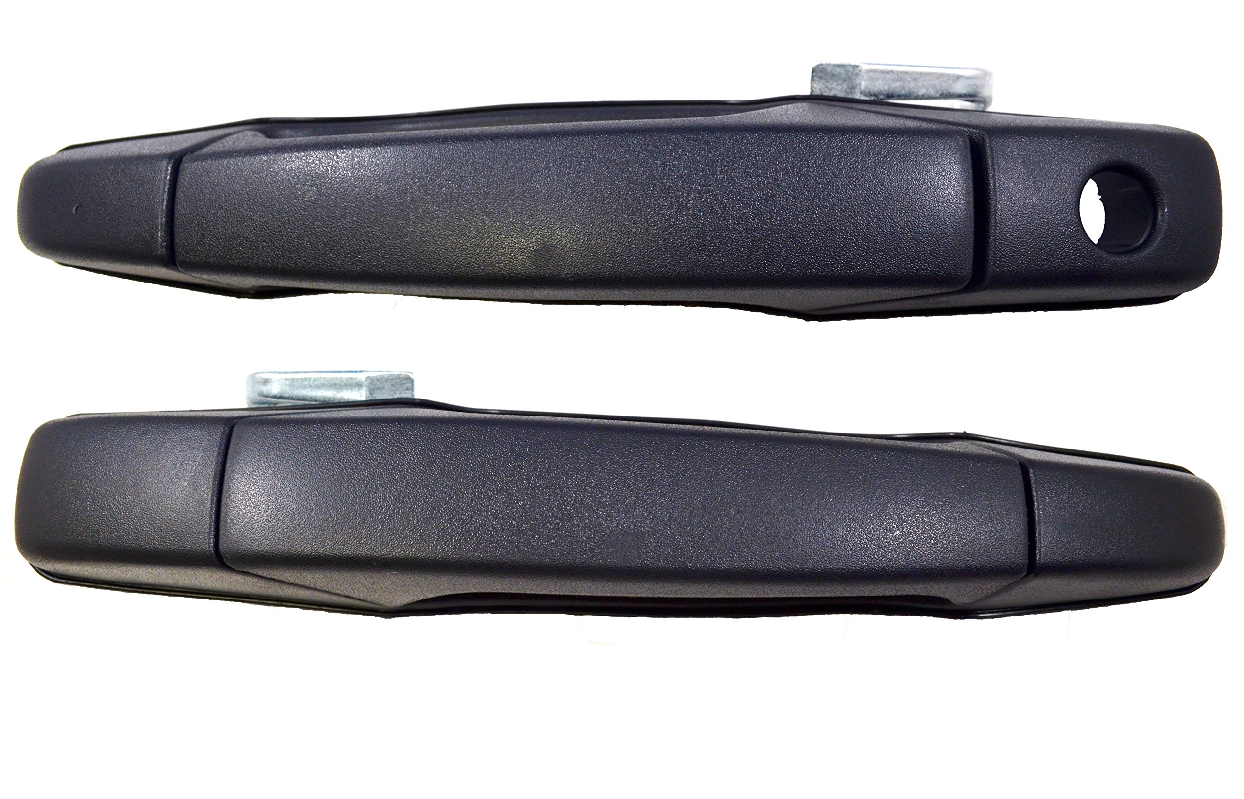 PT Auto Warehouse GM-3545A-FPK - Outside Exterior Outer Door Handle, Textured Black - Front Left/Right Pair