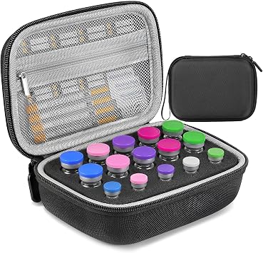 15 Slots Peptide Vial Case for Fridge, Insulin Vial Holder, 3ml 5ml 10ml
