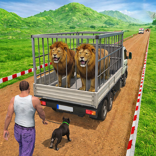 LKW-Spiele mit Wildtiertransporten – Spiele mit Wildtieren aus dem Zoo – Tiertransport-Spiele mit wilden Dinosauriern – Tierspiele für Kinder