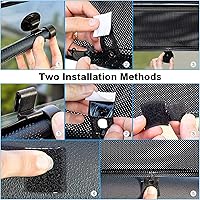 Vista 6 de Sonrinss Car Window Shade Sun Shade - Retractable Car Sun Shade, Car Window Shades for Blocking Sun Glare and Heat, Suitable for Car Side Window