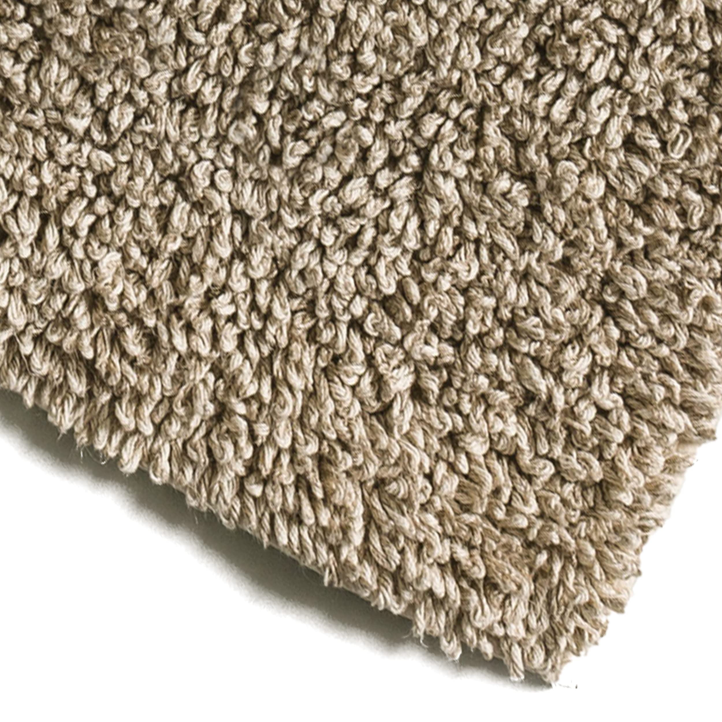 Möve Wellness Badteppich Linentwist 60 x 100 cm aus 50% Baumwolle / 50% Leinen, Nature