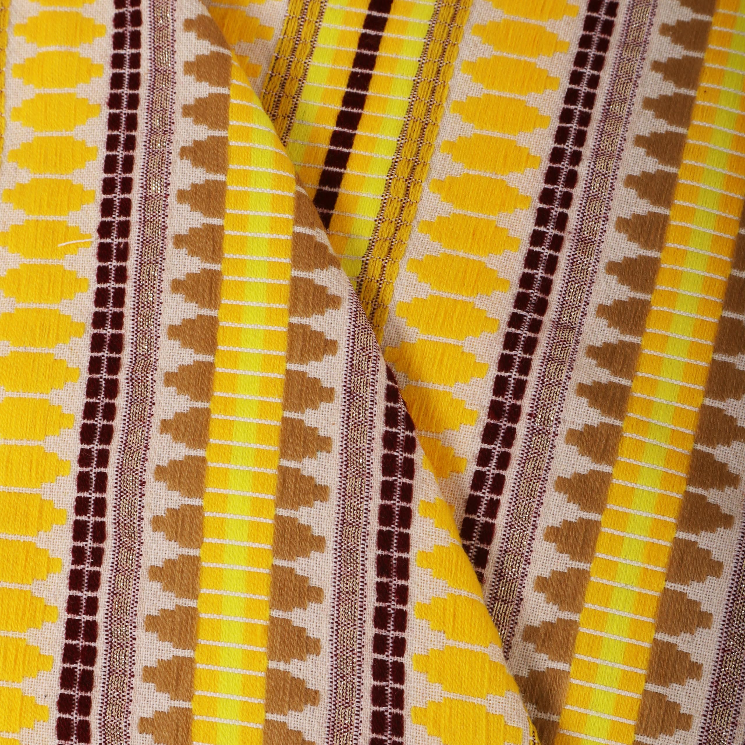 STITCHNEST Sofa Cover - Yellow Knitted Design -8 STITCHNEST Sofa Cover - Yellow Knitted Design -8