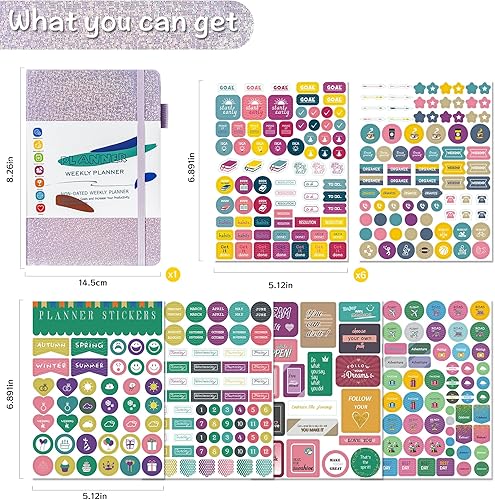 Miniatura 2 de TICTTGA Agenda 2024-2025 Planificadores 2024-2025 para mujeres, planificador diario 2024-2025, planificador mensual académico para estudiantes,