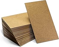 Officemate 5x9 Inch MDF Craft Boards 1/8" Thick 20 Pack - Smooth Recycled Wood for Painting Engraving DIY Projects