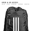 Mochila de cordón adidas Alliance para deportes, bolso pequeño de gimnasio, negro/talla única 3