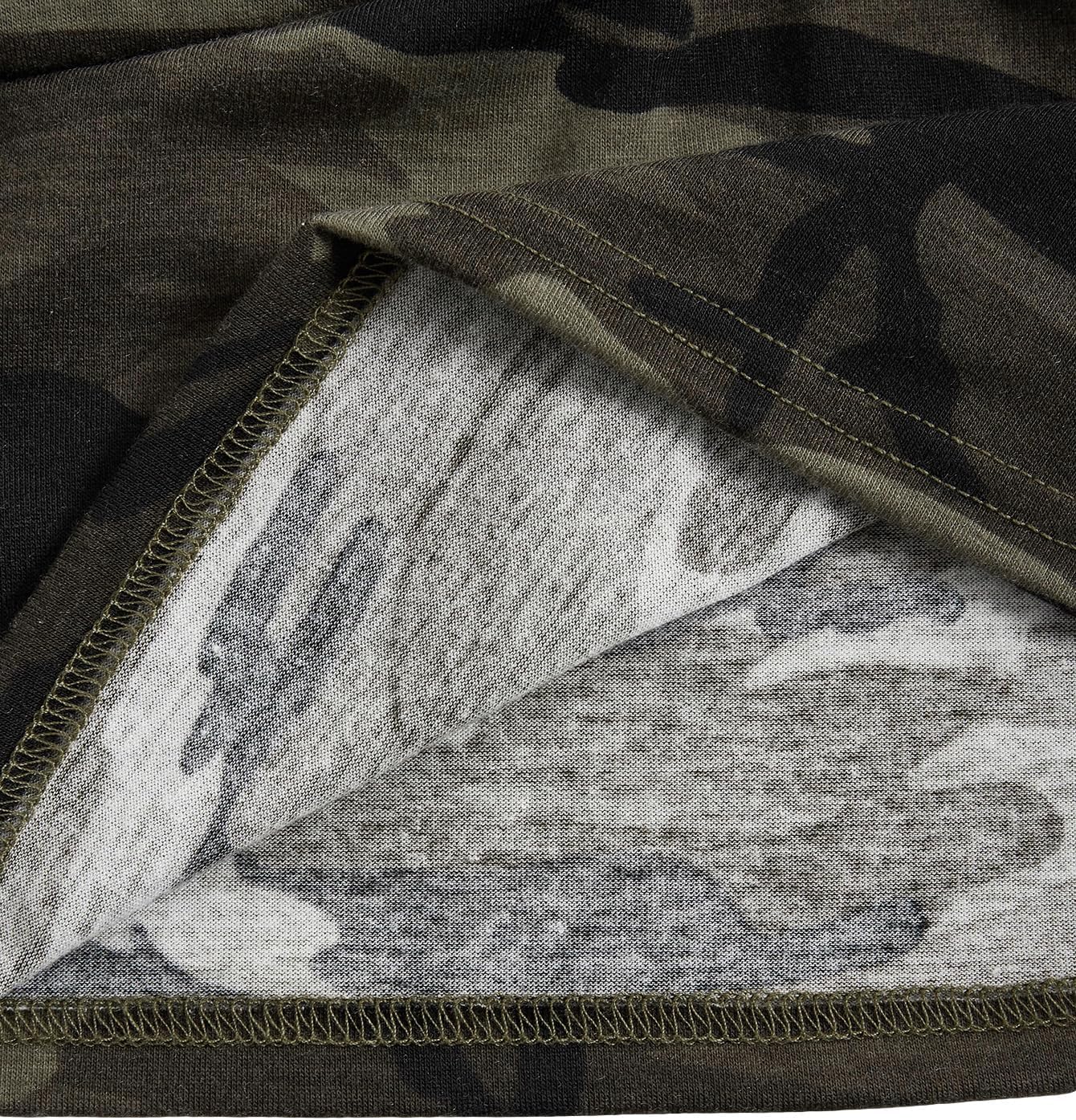 COZYEASE Women's Camo Print V Neck Sleeveless Crop Tops Casual Ruched Backless Halter Tops - Image 7