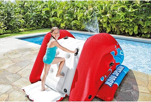 Miniatura 4 de Intex Tobogán acuático inflable para piscina, tobogán acuático inflable rojo y Intex para piscina, azul
