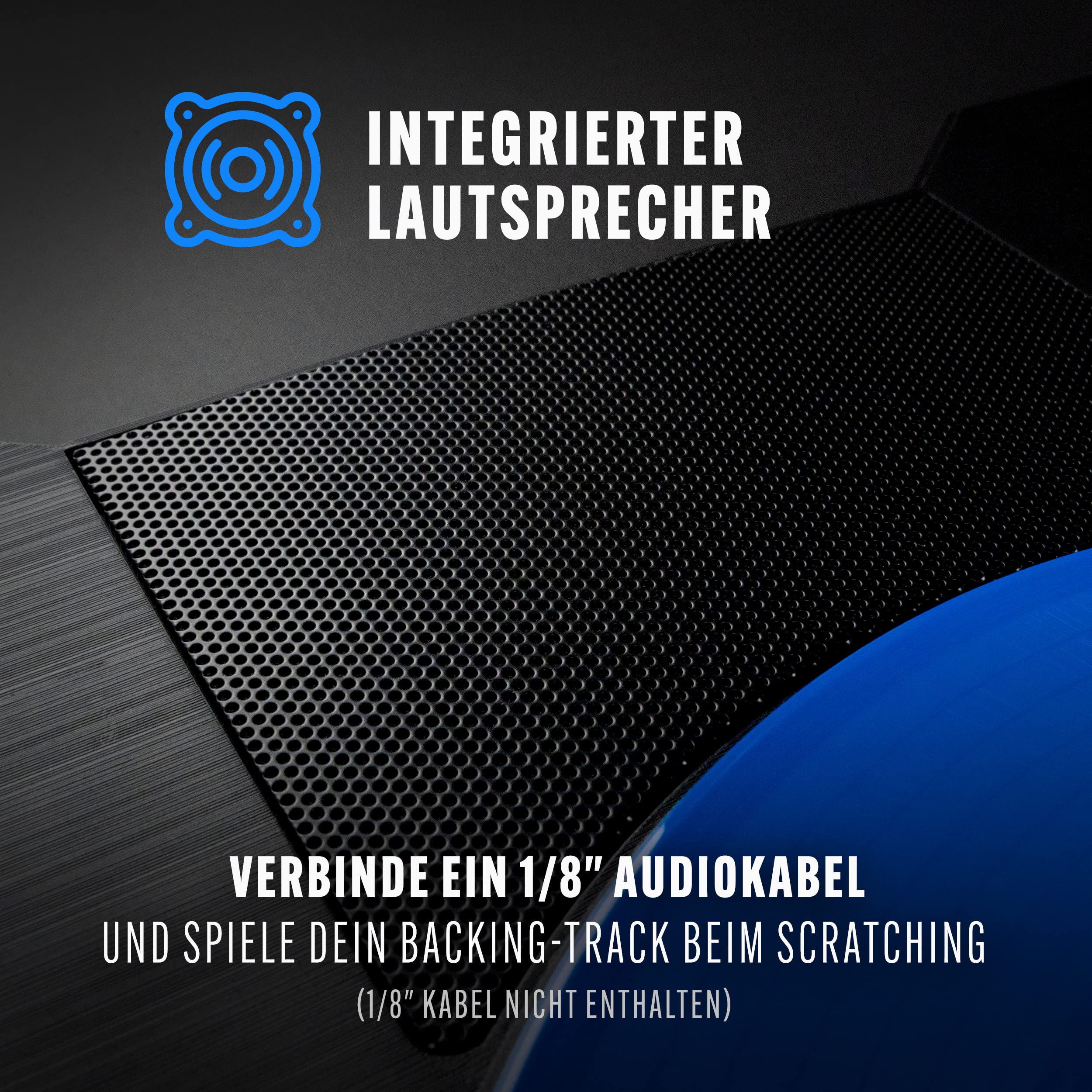 Stanton STX - Tragbarer Scratch DJ-Turntable mit Innofader Nano Crossfader, Bluetooth, Pitch Slider, USB Recording, Lautsprecher, 2 Akkubatterien
