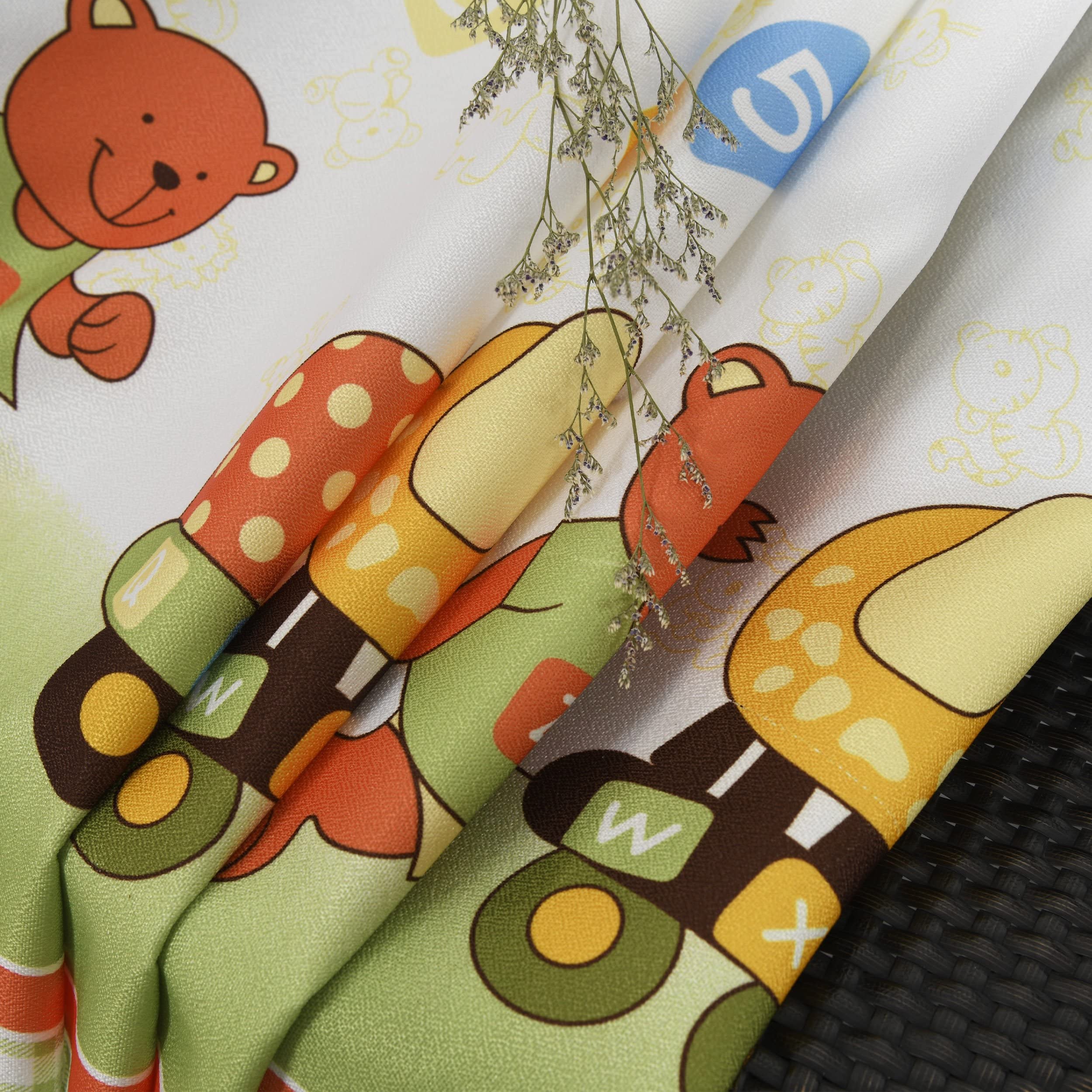 Dalina Textil - Cortinas Infantiles Niño Dos Paneles de 140x260cm- Cortinas Juveniles Animales para Habitación Sala de Estar 2 Piezas Patrón Infantiles Jirafa