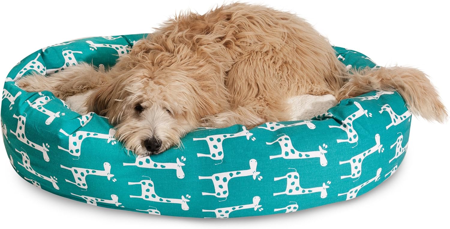 Majestic Pet 52" Stretch Maple Sherpa Bagel Bed