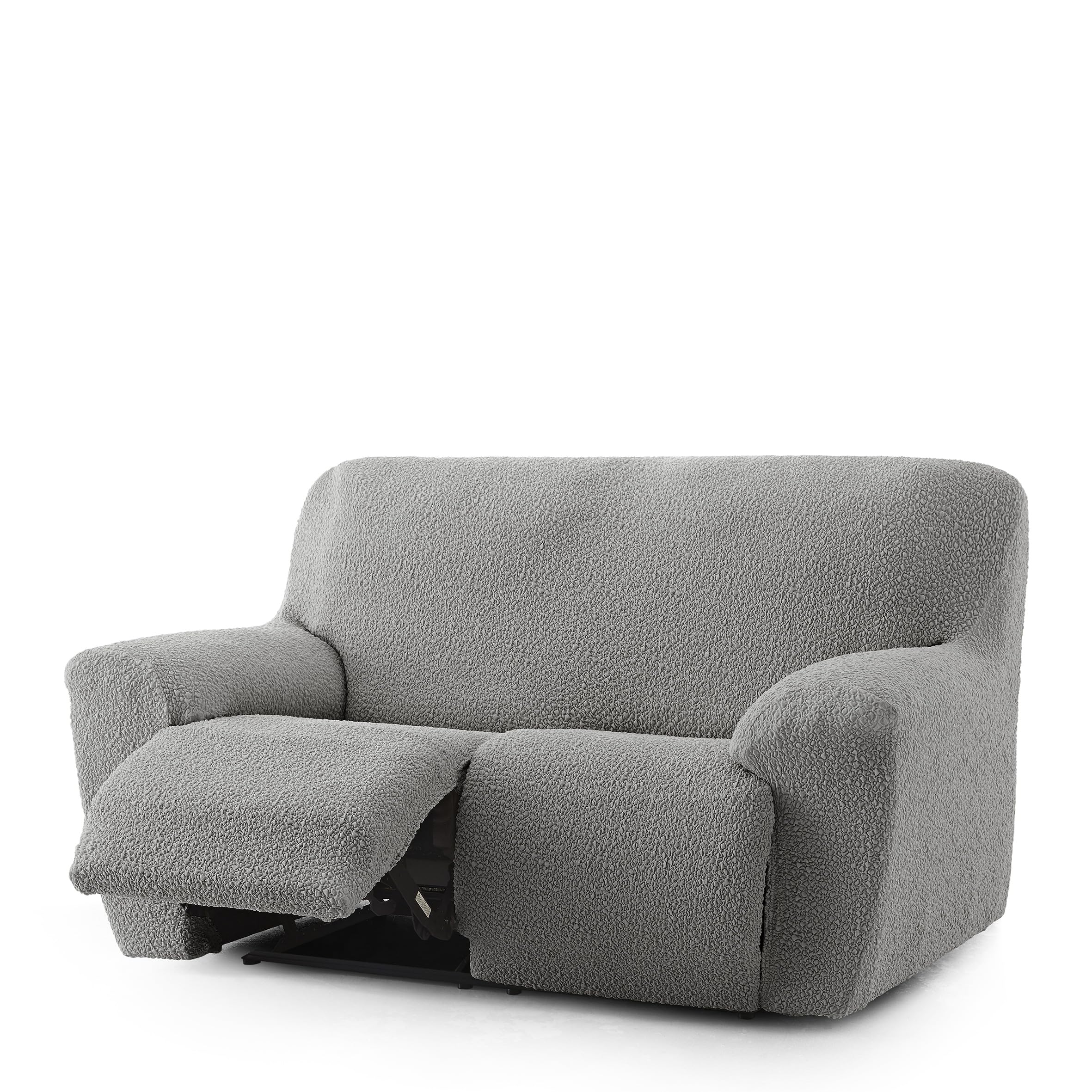 Housse de canapé relax 3 places extensible Roc, revêtement complet pour fauteuil inclinable
