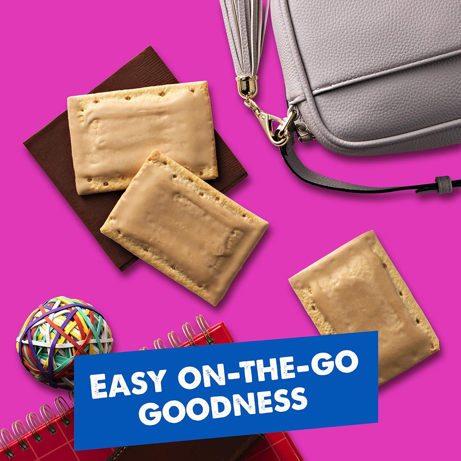 Kellogg's Pop-Tarts Frosted Brown Sugar Cinnamon - Toaster Pastries Breakfast for Kids, Family Pack (32 Count), 56.4 Ounce