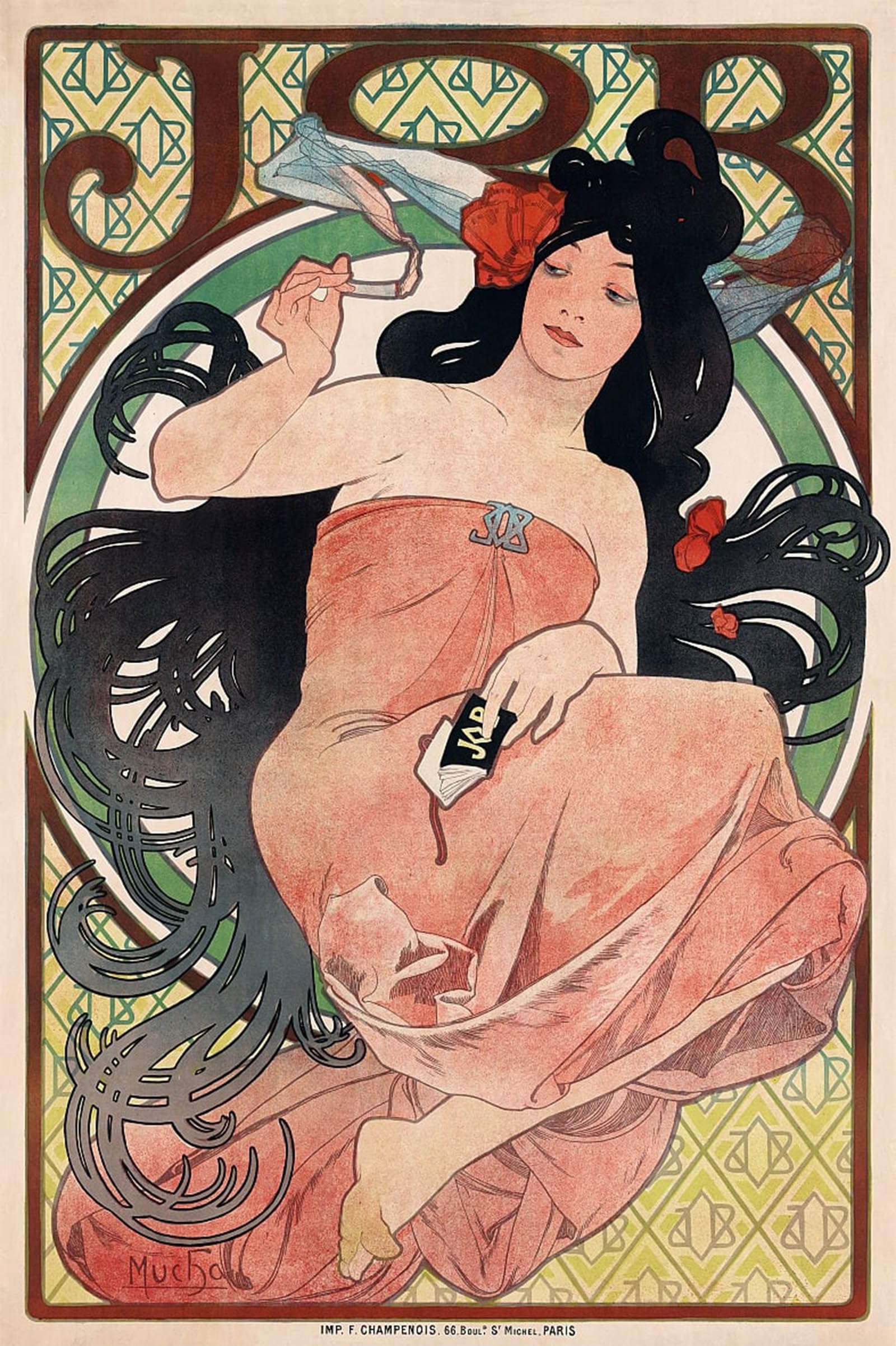 ARTXLXXBN Famous Prints Artwork Pictures Poster Painting Art Czechoslovak Poster for the Young Womens Christian Association by Alphonse Mucha Artwork Landscape Pictures for Home Decor 60x90cm