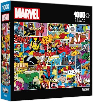 Buffalo Games - Marvel Comics Heroes Comic Collage - 1000 Piece Puzzle