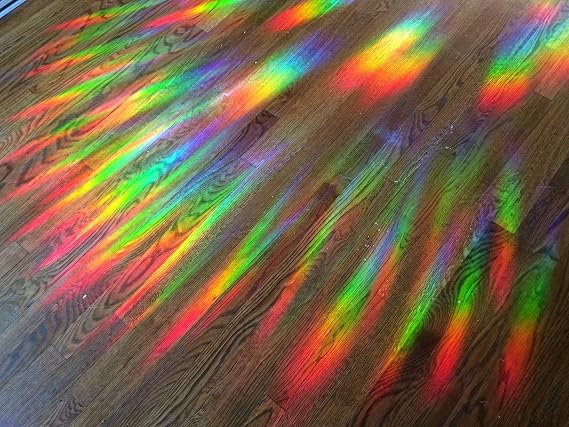 Rainbow Symphony - Rainbow Sun Catcher Window Stickers, Prism Holographic Stickers for Windows, Anti-Collision Window Decals for Birds, The Keep Growing Set, Made in USA
