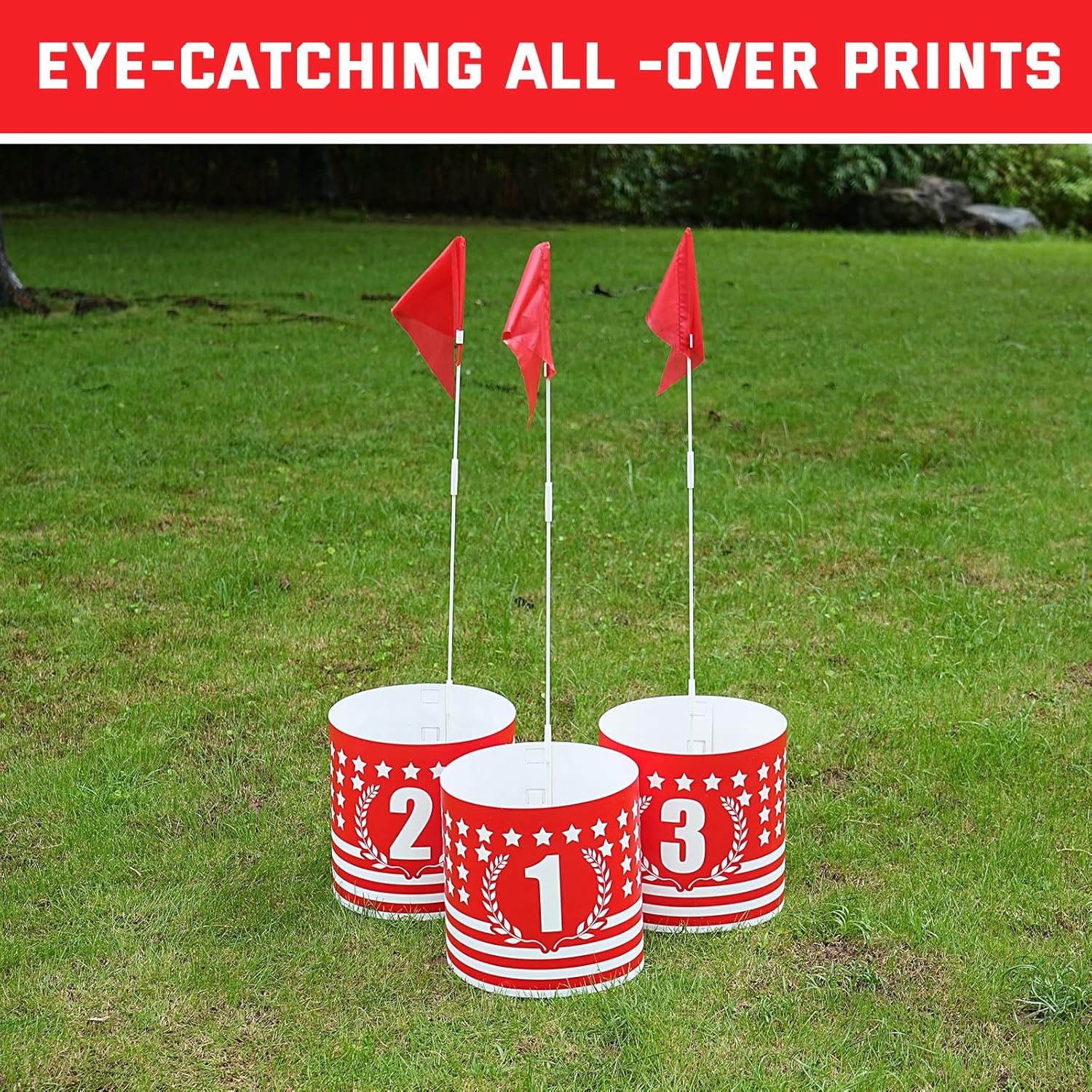 Backyard Golf Game 6 Holes Set,Portable Outdoor Game for Pratice,Golf Chipping Games for Lawn,Yard,Camping,Park,Beach