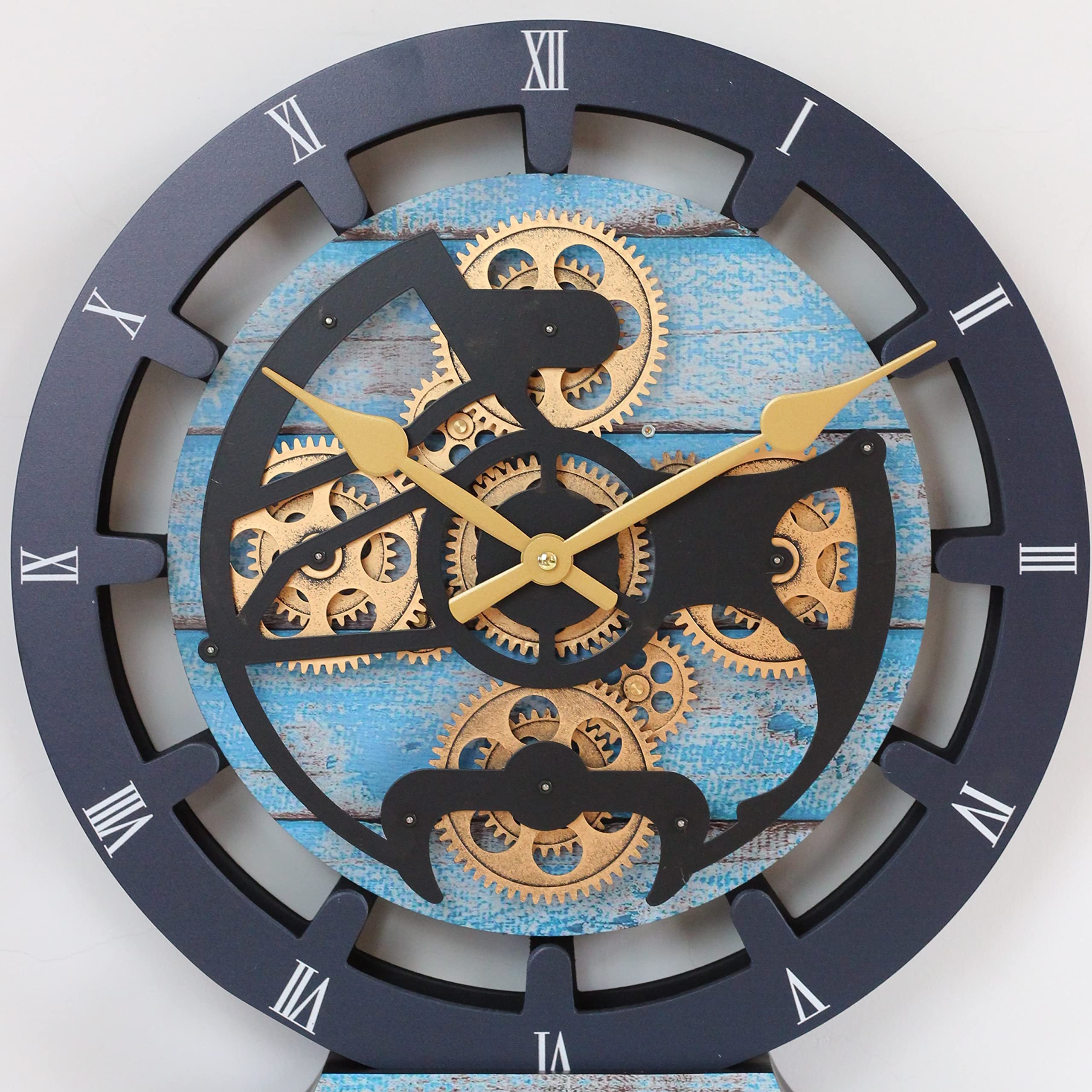 Amazon.co.jp: Gears Clock 16インチ 壁掛け時計 本物の動くギア付き