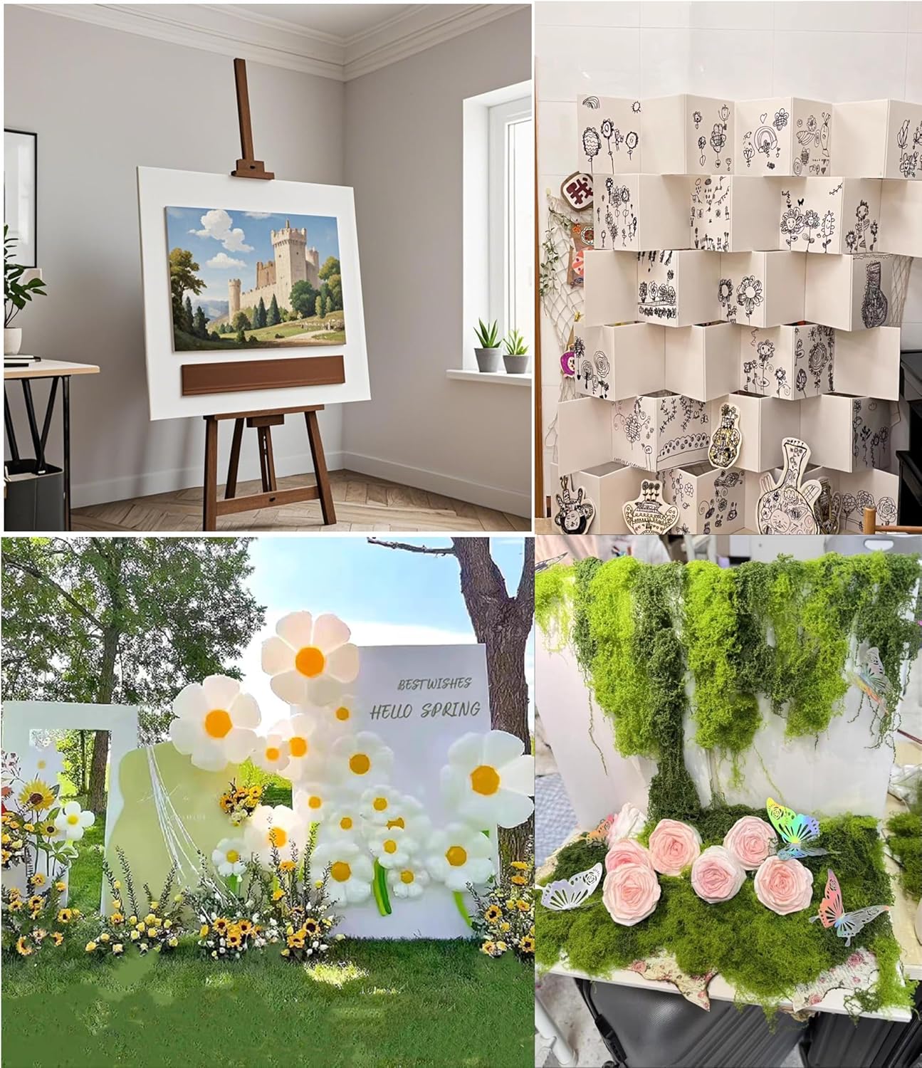 Foam Board 16 x 20 in, ZXUNLIEH 12 Pack White Poster Board, 3/16 in Thick Craft Foam Core Board, Puzzle Board, Double Sided, Foam Sheets for Picture, Project, Presentation, Artwork, Signage and Crafts