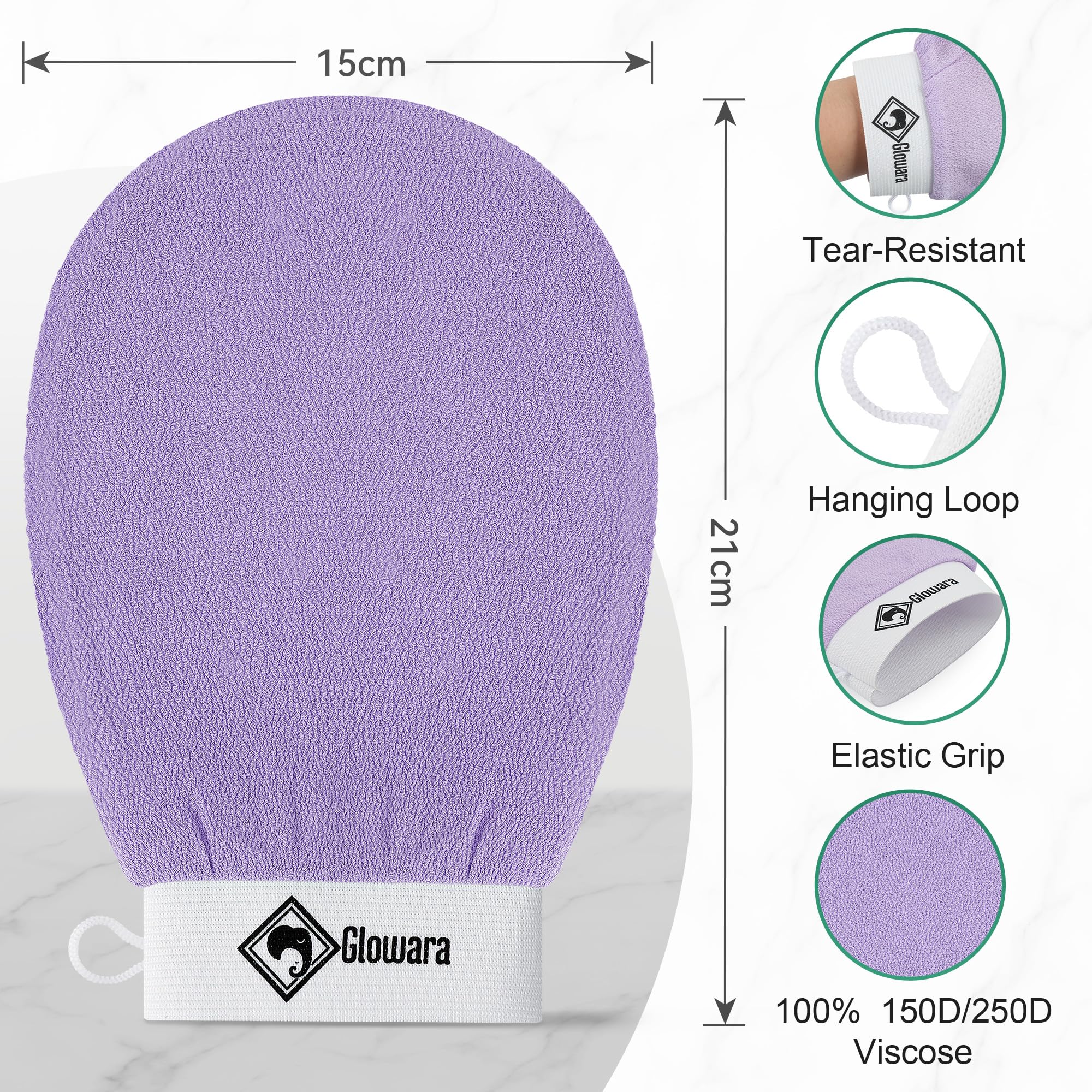 3 PCS Exfoliating Glove and Mitts - Image 3