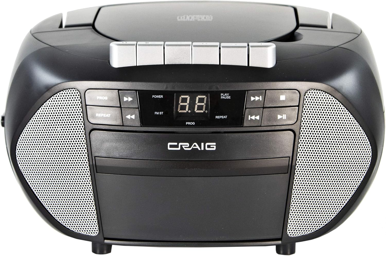 New Arrivals Craig Electronics CD6951-SL CD Boombox with AM/FM Stereo Radio and Cassette Player/Recorder