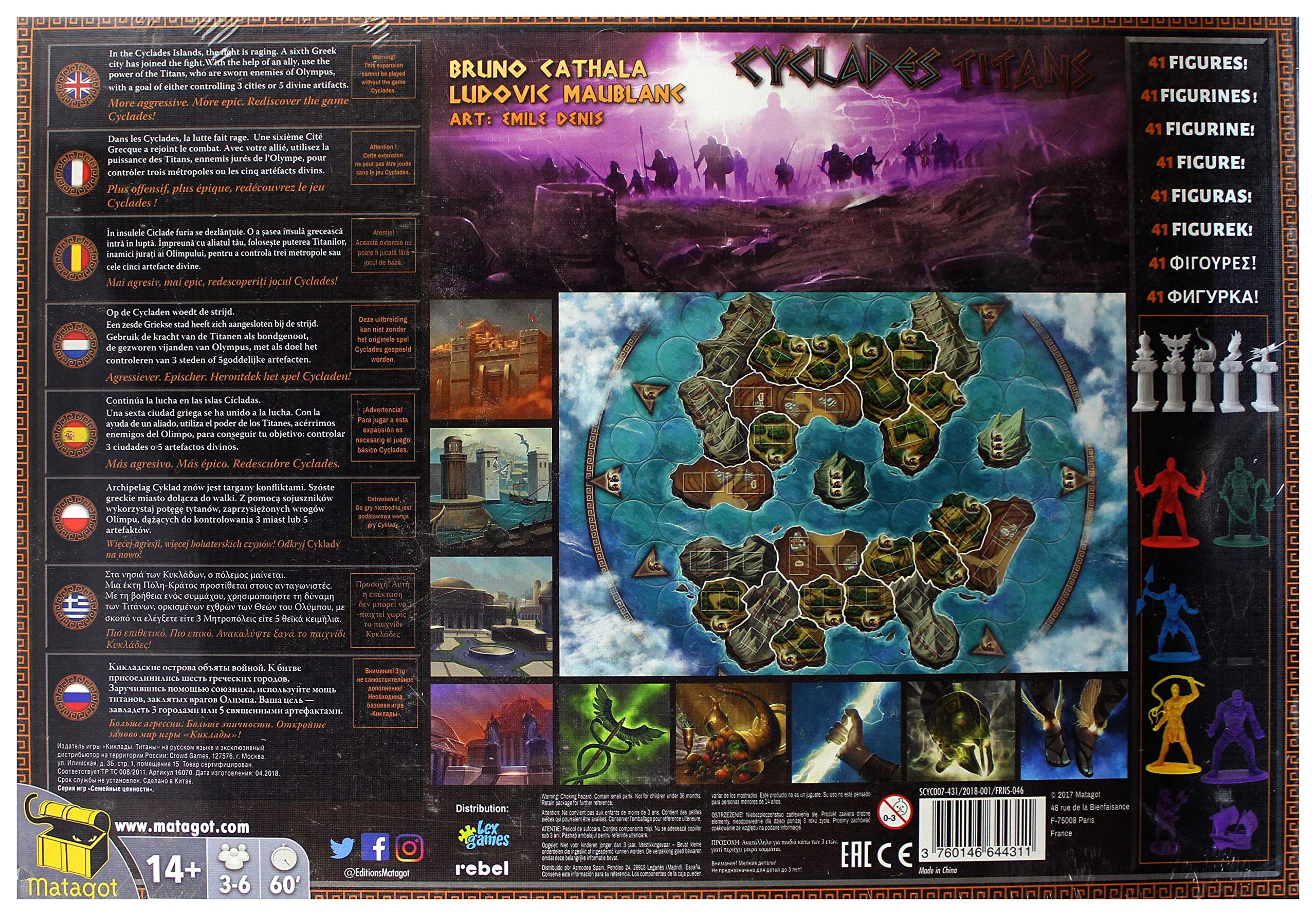 Matagot Cyclades Titans - Dutch, English, French, German, Spanish - Image 2