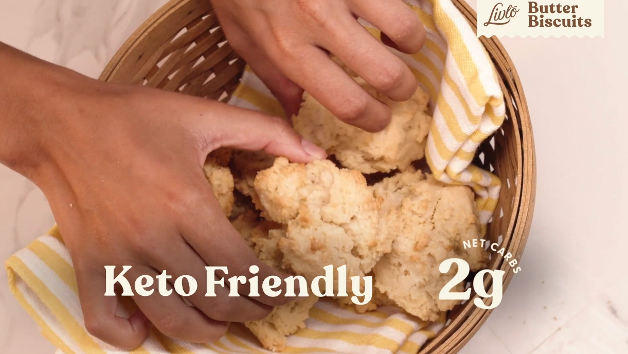 Livlo Keto Biscuit & Bread Mix Low Carb & Gluten Free Baking Mix 2g
