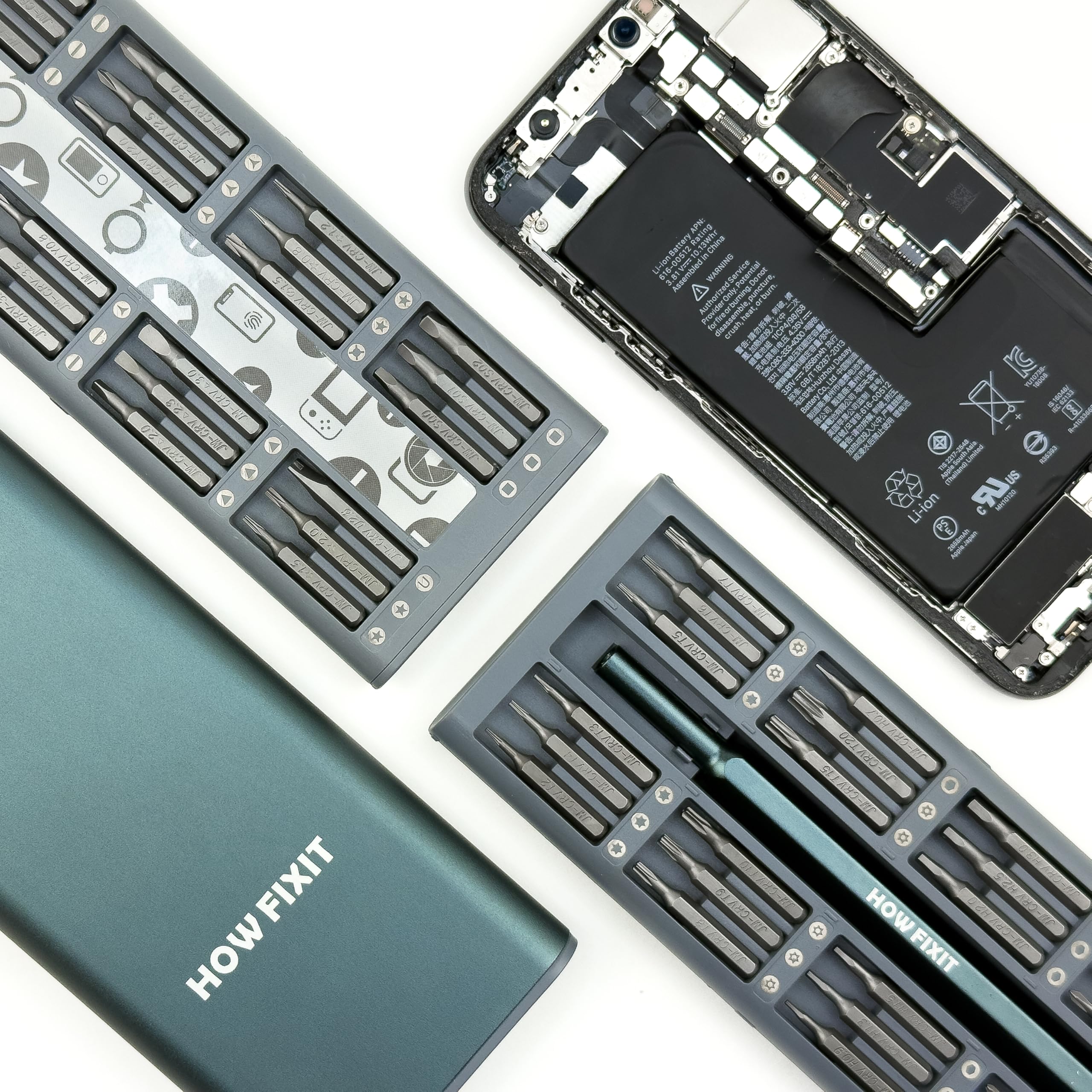 HowFixit PRO 48 bit Screwdriver Set for Repair Electronics, Smartphone, iPhone, Laptop, Macbook, PC, Game Console, Camera, Tablet, Watch etc