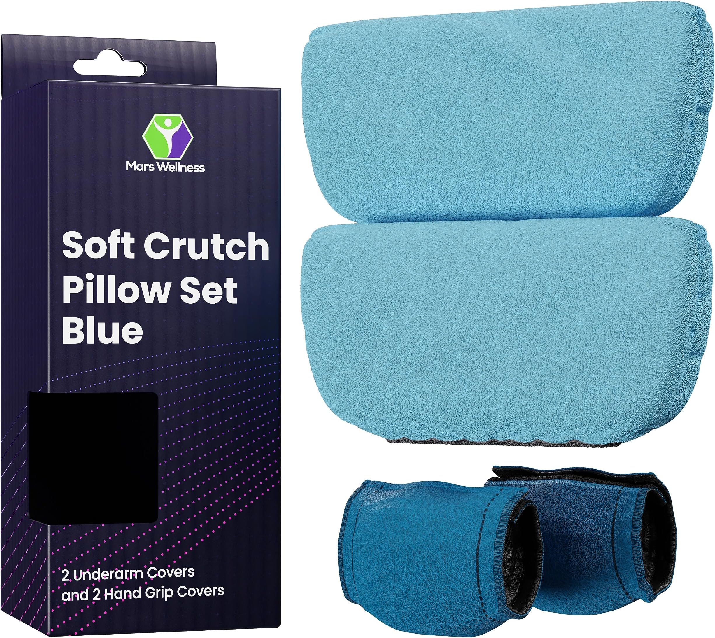 Crutch Pillows Set Moisture Wicking Under Arm Crutches