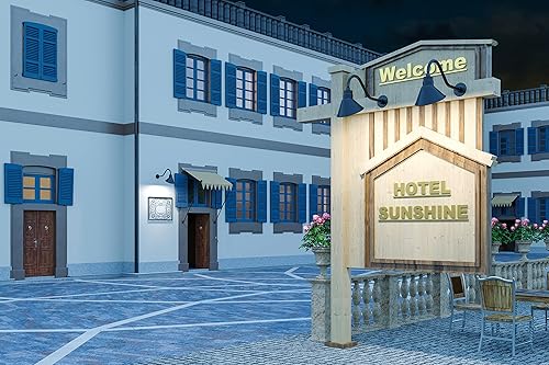 Miniatura 4 de Lámpara de señal de cuello de cisne con pantalla angular negra satinada de 10 pulgadas con brazo de extensión largo de 22 pulgadas, aplique de pared