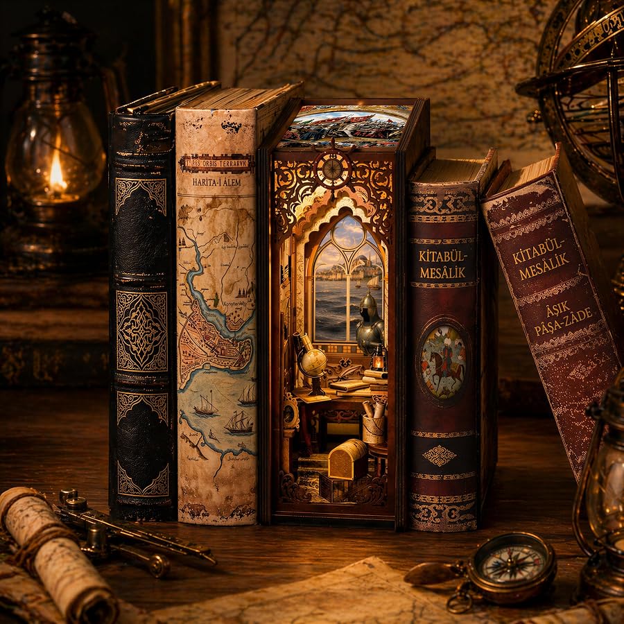 Fatih Sultan Mehmet Kitap Köşesi Book Nook Dıy Kit - Görsel 6