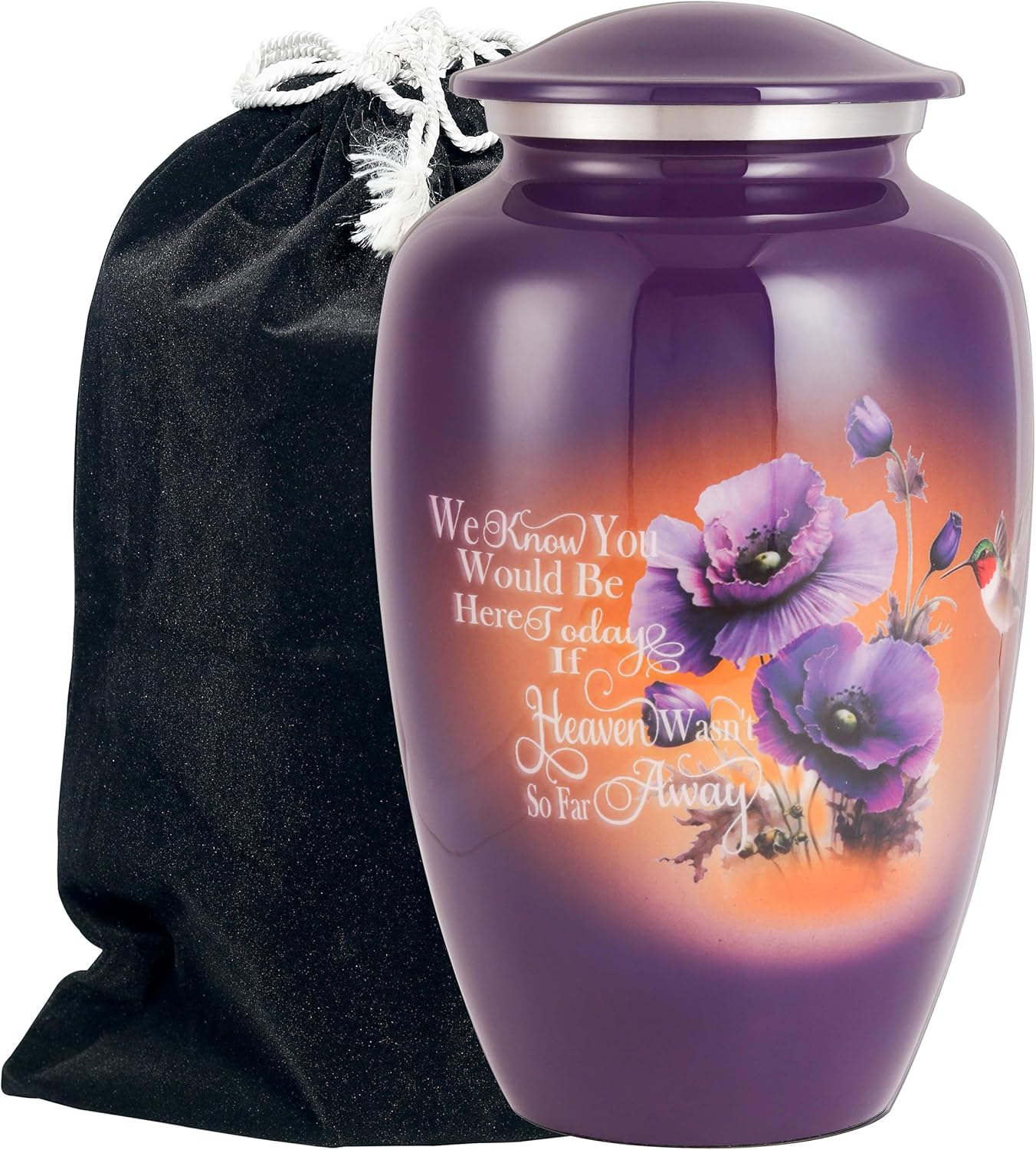 Handcrafted Urn for Human Ashes Adult Male | Cremation Funeral Burial Decorative urns | Memorial Urn Way to Heaven 200 LBS