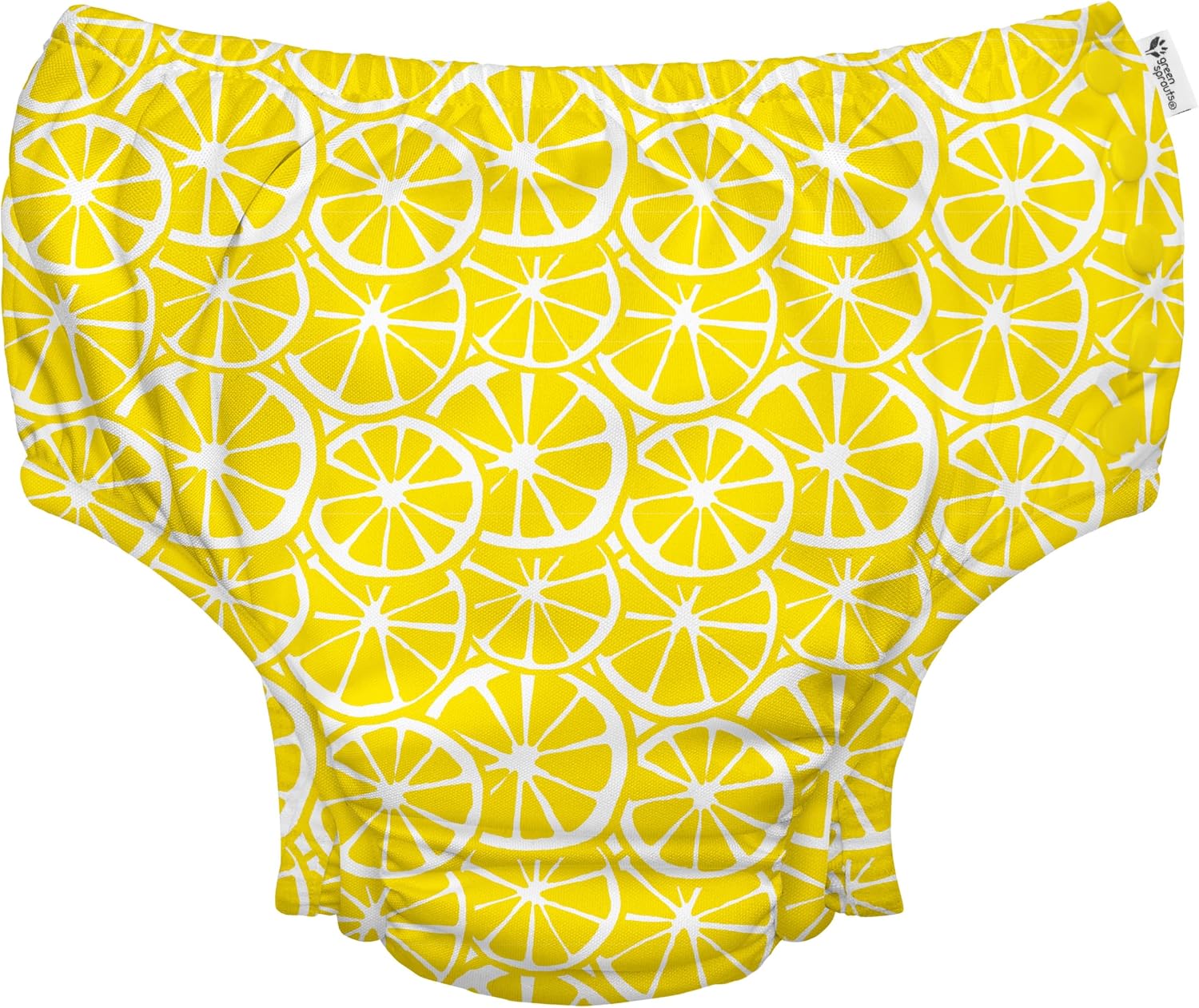 green sprouts Baby Toddler Eco Safety Snap Swim Diaper-Safety lemon-18mo