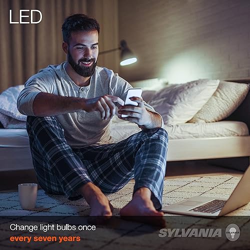 Vista 24 de Sylvania - Eco LED - 40821 - Bombillo A19 de 9 vatios, equivalente a 60 vatios, de bajo consumo, 750 lúmenes, no regulable, esmerilado, de luz