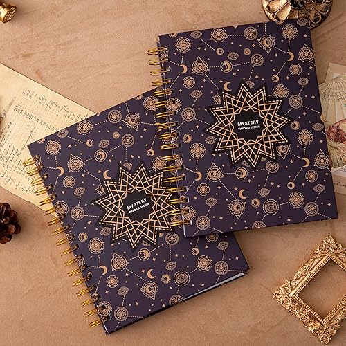 Miniatura 7 de TIEFOSSI Cuaderno de espiral grande con rayas universitariasespirales de 7 x 9.3 pulgadas, cuaderno en espiral para reglas universitarias, diario de